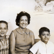 Cuban mother with her children