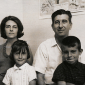 Cuban family at the Refugee Center