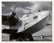 Pan American World Airways Atlantic Clipper, a Boeing 314 flying boat, exterior