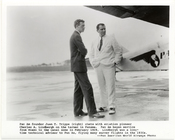 Pan American World Airways Founder, Juan Trippe with Pan American World Airways Technical Advisor, Charles Lindbergh in Panama