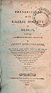 Transactions of the Gaelic Society of Dublin