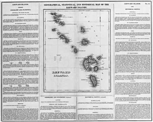 map of leeward islands. Leeward Islands. [182-].